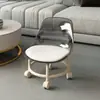 Novo Banquinho com Rodas para Uso Doméstico com Crianças Banquinho Pequeno Cadeira com Encosto Galvanizado Móvel para Assentar Banquinho Andador Infantil