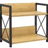 Estante de Almacenamiento Estante para Especias Estante para Condimentos de Cocina Combinación Hierro-Madera Estante de Almacenamiento para Baño Estante de Almacenamiento Combinación Hierro-Madera