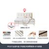Cama Tongyu de Cuero Vacuno de Primera Capa Especial Estilo Crema Puff Cama de Cuero Simple Lujo Ligero Moderno Nórdico Doble Dormitorio Principal Cama de Cuero