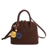 Bolsa de Concha Tendência Europeia e Americana 2025 Novo Estilo Bolsa de Bowling Texturizada Moda de Alta Qualidade Mini Bolsa de Mão Bolsa Transversal