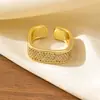 Anillo Ancho de Nueva Versión Transfronterizo Completamente Incrustado de Diamantes Súper Brillante, Anillo con Forma de Corazón, Anillo Abierto Ajustable Apilable de Nicho