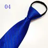 Venta al por mayor del fabricante Corbatas Rojas con Cremallera para Hombres y Mujeres, Vestimenta Formal de Negocios para Novio, Boda Estilo Coreano Corbata Rayada Perezosa Sin Corbata