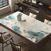 Nuevo Mantel de Imitación de Cuero de Silicona Estilo Chino, No Lavable, Impermeable, Resistente al Aceite, Resistente al Calor, Rectangular, para Uso Doméstico en Sala de Estar, Mesa de Comedor, Mantel para Mesa de Café