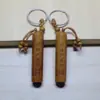 Llavero de Madera de Durazno Pilar Cuadrado Sutra del Diamante Llavero Cilíndrico Sutra del Corazón Mantra Surangama Venta al por Mayor de Vendedores Ambulantes Calabaza