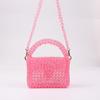 Nuevo Bolso Creativo Acrílico Multicolor Hecho a Mano con Cuentas para Mujer Moda Casual Tejido Combinable Bandolera de Noche