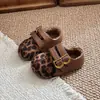 Zapatos Mary Jane Retro de Puntera Dividida Sintética para Niñas, Nuevo Estilo de Otoño, Zapatos Birkenstock de Gamuza con Felpa para Niñas, Zapatos de Cuero para Bebé Niña