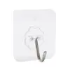 Gancho sin costuras Adhesivo fuerte Sin taladro Gancho transparente Gancho metálico de carga Ganchos adhesivos para pared de cocina y baño Venta al por mayor