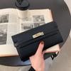 Billetera Larga de Moda y Versátil para Mujer 2025 Nuevo Estilo Extranjero de Alta Gama Monedero Simple Clutch de Nicho