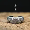 Anel da Sorte Prata Pura S990 Exquisito Popular Retrô Prata Tailandesa Amuleto de Besta Mítica Suporta Dropshipping