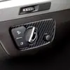 Adesivos de decoração para painel de instrumentos e faróis em fibra de carbono adequados para Audi Q7 16-20 acessórios de modificação interna de carro
