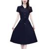 Vestido Estilo Hepburn Francês, Emagrecimento, Cobre a Barriga, Saia Redutora de Idade para Mulheres Baixinhas, Novo Estilo de Verão