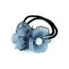 Elástico de Cabelo Duplo Flor Artesanal Tendão de Borracha Preto Elástico de Cabelo Elegante Fio Juanant Acessório de Cabeça Flor de Rabo de Cavalo Acessórios de Cabelo Coreanos Presilha de Cabelo de Cristal