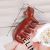 Peine de Masaje, Peine Engrosado para Cabello Largo, Peine de Cinco Dientes, Peine Redondo de Sándalo para Meridianos, Peine Pequeño Portátil para Masaje del Cuero Cabelludo