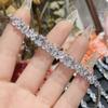 Joyería de camelia moda lujo ligero pulsera de alta calidad chapada en platino 18k diseño Galaxy pulsera brillante y reluciente