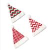 Decorações de Natal Mais Vendidas Transfronteiriças, Chapéus de Natal de Novo Estilo, Chapéus de Papai Noel de Pelúcia Tricotados, Chapéus Ampliados e Espessados