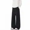 Novedad Primavera 2026 Pantalones Deportivos Texturizados para Hombre Estilo Americano Desestructurados Casuales Pantalones Rectos Caídos Unisex Modernos Pantalones Largos