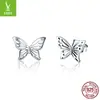 Suministro de joyería transfronteriza plata esterlina s925 mariposa sueño moda europea y americana anillo aretes juego de joyas Venta al por mayor