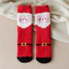 Meias de veludo coral meias femininas de meio veludo meias de Natal meias coreanas grossas meias quentes para amantes meias de neve fofas de desenho animado