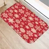 Felpudo Decorativo Navideño Alfombra Decorativa Felpudo de Cocina Felpudo para Sala de Estar Hogar Suave Copo de Nieve Árbol de Navidad Felpudo de Puerta