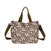 Bolsa Tote Tendência Estilo Coreano Nicho Floral de Ombro Único, Novo Modelo Transfronteiriço, Bolsa de Mão Feminina Grande Capacidade para Uso Diário