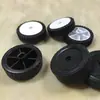 Neumáticos de robot educativos, ruedas de coche de juguete, neumáticos de goma para motor TT, cubos de rueda de coche inteligente