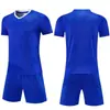 Nuevo conjunto de uniforme de fútbol para adultos, uniforme de equipo de entrenamiento de competición, camiseta de fútbol de manga corta para niños, hecho a medida con tela transpirable de secado rápido