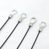 Suministrado directamente por el fabricante: Terminal de Doble Extremo M3M4M5 Ojales Chapados en Cobre, Cable de Acero Recubierto de Goma de 0.8 a 1.5 mm, Protección de Cable de Elevación
