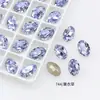 Dongzhou Diamante Cristal Morado Lavanda Para Uñas Boutique de Diamantes Fondo Puntiagudo Cristal K9 Mariposa Popular en Internet Accesorios Populares para Uñas