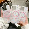 Funda de Teléfono Azul con Lazo para Pantalla Completa Adecuada para Apple 18 Promax Magnética Mate iPhone 16/15 Agujero Grande 14