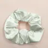 Anel de Cabelo de Porco de Seda de Cristal de Cor Sólida de Verão Corda de Amarração Simples Francesa Rede Vermelha com Anel de Cabelo Acessórios de Cabelo Atacado