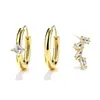 Colar de Trevo de Quatro Folhas com Zircônia Novo Estilo Europeu e Americano para Mulheres, Colar de Flor de Pérola e Concha Atacado, Pulseira de Borboleta com Contas Douradas Atacado