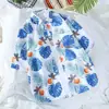 Camisa Floral de Manga Curta para Homem de Verão, Camisa de Praia da Ilha de Hainan, Roupa Casual Solta Fina Tendência para Casal de Viagem à Tailândia