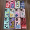 Cuero de PVC Patrón de Dibujos Animados 3D Adecuado para Apple 161514Promax Acrílico Funda Protectora Cuatro en Uno
