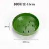 Base redonda para suporte de flores, base de plástico para vaso de flores, bandeja de plástico, arranjo para mesa de conferência, base para vaso de flores, caixa de junco com rodas