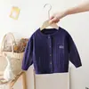 Cárdigan Pequeño de Punto Trenzado para Niños Niñas Primavera y Otoño 2025 Nuevas Blusas y Chaquetas Estilo Occidental Niños Suéteres Estilo Coreano Tendencia