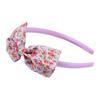 Joyería nueva para niños transfronteriza, diadema de tela floral con lazo grande, horquilla pequeña fresca al por mayor