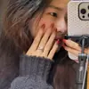 Rojo Vino Gradiente Aurora Ojo de Gato Parche Portátil Nuevo Blanqueamiento Manicura Uñas Hechas a Mano Acabado Elegante Producto Terminado Extraíble