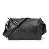 Nueva Bolsa de Cuero Suave para Hombre Bolso de Hombro Bolso de Cuero para Hombre Bolso Cruzado Coreano Versátil Casual Bolso Pequeño tipo Satchel Bolso de Moda