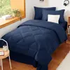 Colcha Gruesa con Patrón de Diamantes Acolchado de Color Sólido Cepillado, Stock en Amazon Transfronterizo, Juego de Tres Piezas Multicolores para Cama Estilo Europeo y Americano, Relleno de Colcha