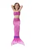 Ghnatygren Traje de baño de sirena para niños Disfraz de natación de cola de sirena Bikini