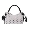 Bolsa Pequena de Bolinhas com Laço para Mulheres 2026 Nova Tendência Moda Bolsa de Mão Bolsa Dumpling Popular de Verão Bolsa de Ombro Transversal
