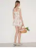 Estilo de CelebridadVestido tipo tank de estilo americano, vestido camisola de verano, vestido floral 8677