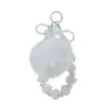 Otoño e Invierno Nuevo Estilo Coreano Llavero de Bola de Felpa Bolso para Teléfono Móvil con Cuentas Hecho a Mano Accesorios Colgantes para Bolsos Pulsera Corta para Mujeres
