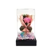 520 Flor Eterna Cobertura de Vidro Buquê de Rosas de Sabão Dia das Mães Dia dos Namorados Presente para Casal Ornamento Decorativo Criativo