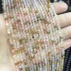 Contas redondas muito pequenas de 3mm contas de cristal de ágata contas soltas acessórios para brincos DIY atacado de contas