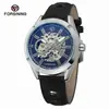 Reloj Mecánico Semiatomático Impermeable Casual de Moda para Hombre Estilo Europeo y Americano Forsining con Movimiento Mecánico Hueco