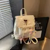 Mochila versátil para o dia a dia, transfronteiriça, para meninas, nova mochila pequena doce com laço, verão 2026, mochila escolar para estudantes
