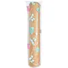 Funda de alfombrilla PEVA con estampado de dinosaurios pequeños, funda antipolvo, bolsa de almacenamiento para alfombrilla de bambú, alfombrilla de paja para el hogar, alfombrilla de ratán, cubierta a prueba de humedad con cordón