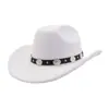 Aliexpress Amazon Chapéu de Cowboy Masculino e Feminino Chapéu de Coco de Linha Única Chapéu de Jazz de Lã Chapéu de Coco de Aba Larga Yzd142