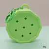 Bolsa de Silicone com Furo Estilo Desenho Animado Mini Carteira de Moedas Bolsa de Cosméticos DIY Bolsa para Fones de Ouvido Pingente de Chaveiro Presente